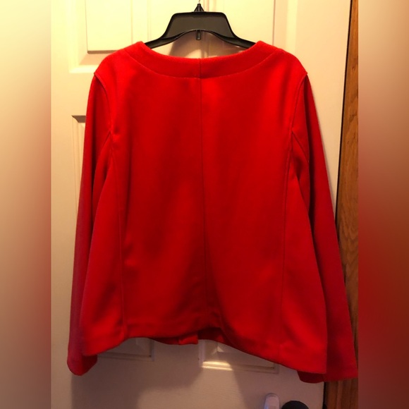 Croft & Barrow collarless knit jacket cardigan NWT Size 1X Plus Sized - Picture 6 of 16